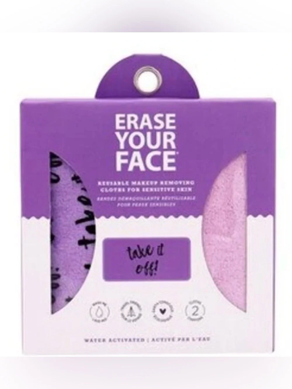 Reusable Makeup Removing Cloths - Purple
